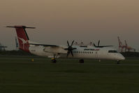 VH-QQB @ YBBN - QQB taxing from Moranbah as the sun sets - by V8Bathurst888