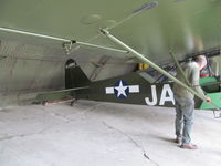 G-AKRA - at home hangar north of Cambridge - lovely work - by magnaman