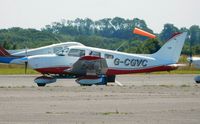 G-CGVC @ EGFH - Visiting Cherokee Archer III operated by Western Air (Thruxton). - by Roger Winser