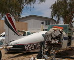 N9971R @ EED - N9971R Beech 95 at Needles. California - by Pete Hughes