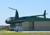 G-LINZ @ EGBG - Robinson R44 Raven II at Leicester Airport. Ex SP-GTE - by moxy