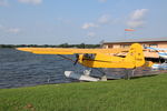 N92692 @ F57 - NC92692 Cub at Jack Brown's, Florida - by Pete Hughes