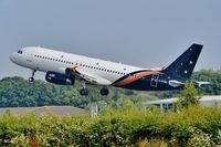 G-POWK @ EGHH - Late lift off through the trees - by John Coates