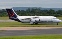 OO-DWE @ EGCC - Brussels BAe146 arriving in MAN - by FerryPNL