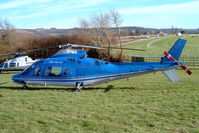 G-RFDS @ EGBC - Agusta A.109A-2 [7411] (Castle Air) Cheltenham Racecourse~G 16/03/2004 - by Ray Barber