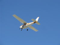 N8546U @ SZP - 1964 Cessna 172F SKYHAWK, Continental O-300 145 Hp 6 cylinder, takeoff climb Rwy 22 - by Doug Robertson
