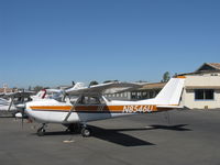 N8546U @ SZP - 1964 Cessna 172F SKYHAWK, Continental O-300 145 Hp, 6 cylinder, on transient ramp - by Doug Robertson
