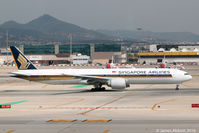 9V-SWH @ LEBL - Taxiing in Barcelona