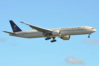 HZ-AK24 @ EGLL - Saudi B883 over Hatton Cross - by FerryPNL