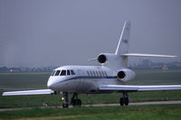 F-BINR @ LFPB - Dassault Falcon 50 taxiing at Le Bourget, 1983 - by Van Propeller