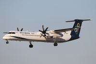 SX-OBA @ LMML - Bombardier DHC-8 SX-OBA Olympic Airlines - by Raymond Zammit