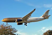 A4O-KC @ EGLL - Airbus A330-243 [286] (Gulf Air) Heathrow~G 07/09/2005. On finals 27L. - by Ray Barber