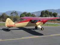 N2315M @ SZP - 1946 Piper PA-12 SUPER CRUISER, Lycoming O-235 108 Hp, three seats, taxi back after landing Rwy 22 - by Doug Robertson