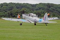 G-ATHD @ EGBP - Chipmunk, Denham Buckinghamshire based, previously WP971, seen at the Skysport fly in.