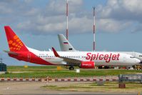N373AL @ EGSH - Formerly Far Eastern Air Transport colour scheme now Spicejet. - by keithnewsome