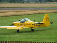 G-BUUK @ EGCV - on stand - viewed from café balcony - by magnaman
