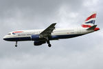 G-BUSF @ EGNT - Airbus A320-111 on approach to Newcastle Airport, October 26th 2006 - by Malcolm Clarke