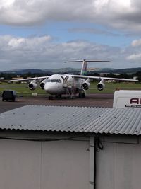 SE-DSX @ EGTE - in for maintenance - by magnaman