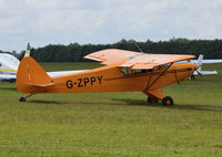 G-ZPPY @ EGLM - Piper L-18C Super Cub at White Waltham. - by moxy