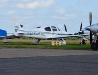 N313CD @ EGTF - Cirrus SR22 at Fairoaks. - by moxy