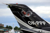 OK-PPP @ EGPN - Tail art detail parked up at Dundee Riverside EGPN - by Clive Pattle