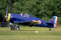 F-AZHD @ LFFQ - North American NA-68, Landing rwy 28, La Ferté-Alais (LFFQ) Air show 2015 - by Yves-Q