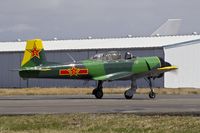 N8181C @ KPAE - CJ-6 taxing by after formation flying with 2 other CJ-6's. - by Eric Olsen