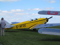 G-AFGE @ EGHA - on grass by cafe - by magnaman