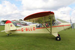 G-BLLO @ X5FB - Piper L-18C Super Cub at Fishburn Airfield, September 19 2015. - by Malcolm Clarke