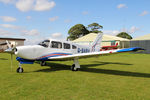 G-SABA @ X5FB - PA-28R-201T Turbo Arrow III at Fishburn Airfield, September 13th 2015. - by Malcolm Clarke
