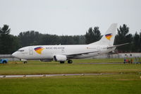 G-JMCM @ EGSH - Being positioned at the engine test bay. - by Graham Reeve