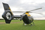 G-NEAU @ X5FB - Eurocopter EC-135T-2 taking a break at Fishburn Airfield, October 14th 2007. - by Malcolm Clarke