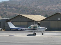 N5443L @ SZP - 1980 Cessna 152, Lycoming O-235 115 Hp, taking the active - by Doug Robertson