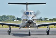LX-LAB @ EGHH - Arriving at Pilatus Centre - by John Coates