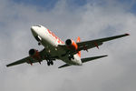 G-EZKG @ EGNT - Boeing 737-73V on approach to 25 at Newcastle Airport, March 7th September 2006. - by Malcolm Clarke
