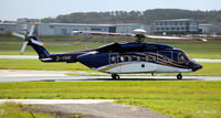 G-VINF @ EGPD - Taxi out for the rigs at Aberdeen - by Clive Pattle