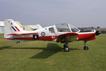 G-BZDP @ X5FB - Scottish Aviation Bulldog T.1, Fishburn Airfield, September 2009. - by Malcolm Clarke