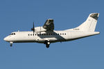 G-RHUM @ EGNT - ATR 42-300 on approach to 25 at Newcastle Airport, November 2nd 2006. - by Malcolm Clarke