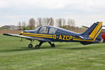 G-AZCP @ EGBR - Beagle B.121 Pup 100 at The Real Aeroplane Company's May-hem Fly-In, Breighton Airfield, May 5th 2013. - by Malcolm Clarke