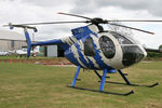 G-JIVE @ EGNG - McDonnell Douglas MD-500E (369E) at Bagby Airfield's May Fly-In in 2007. - by Malcolm Clarke