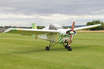 G-ARFV @ X5FB - Tipsy T-66 Nipper 2 at Fishburn Airfield, August 10th 2013. - by Malcolm Clarke