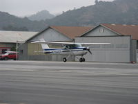 N704UT @ SZP - 1976 Cessna 150M, Continental O-200 100 Hp, landing Rwy 22 - by Doug Robertson