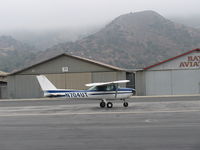 N704UT @ SZP - 1976 Cessna 150M, Continental O-200 100 Hp, taking the active, foggy but flyable - by Doug Robertson