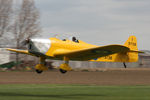 G-AKAT @ EGBR - Miles M-14A Hawk Trainer 3 at The Real Aeroplane Company's May-hem Fly-In, Breighton Airfield, May 2013. - by Malcolm Clarke