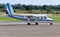 G-JPEG @ EGFH - Visiting Islander operated by APEM Aviation. - by Roger Winser