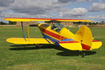 G-ICAS @ EGBR - Aviat Pitts S-2B at The Real Aeroplane Company's Wings & Wheels Weekend, Breighton Airfield, September 2nd 2012. - by Malcolm Clarke