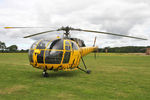 N9362 @ EGBR - Aerospatiale SA316B Alouette III at The Real Aeroplane Club's Wings & Wheels weekend, Breighton Airfield, September 2nd 2012. - by Malcolm Clarke