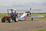 G-GLAD @ EGSU - Gloster Gladiator Mk2 being towed back to her hangar. Imperial War Museum, Duxford, July 1st 2013. - by Malcolm Clarke