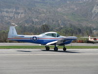 N91689 @ SZP - 1946 North American NAVION, Continental E225 upgrade, landing roll Rwy 22 - by Doug Robertson