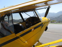 N536CS @ SZP - 2007 Cub Crafters CC11-100 SPORT CUB E-LSA, Continental O-200A 100 Hp, panel. Note co-pilot in rear seat. - by Doug Robertson